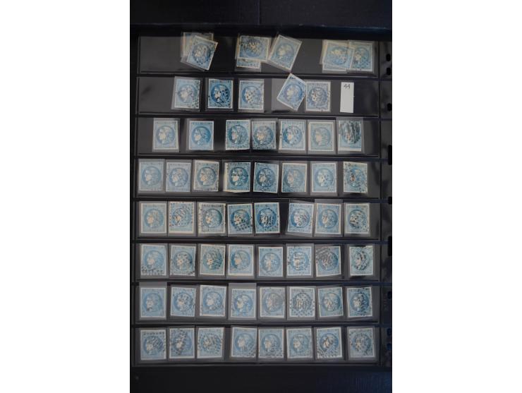 1849/1906, umfangreicher vorwiegend gestempelter Lagerbestand mit unzähligen guten Ausgaben, dabei Mi.-Nr. 1(15), 5(18), 7(20