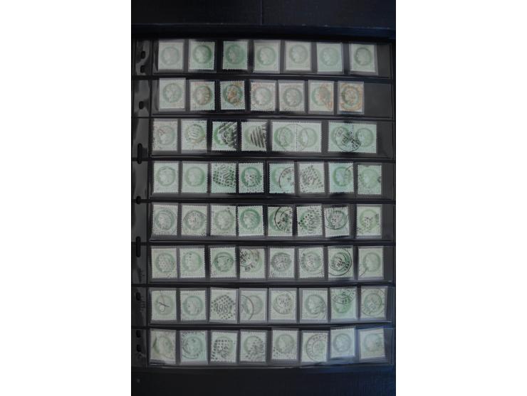 1849/1906, umfangreicher vorwiegend gestempelter Lagerbestand mit unzähligen guten Ausgaben, dabei Mi.-Nr. 1(15), 5(18), 7(20