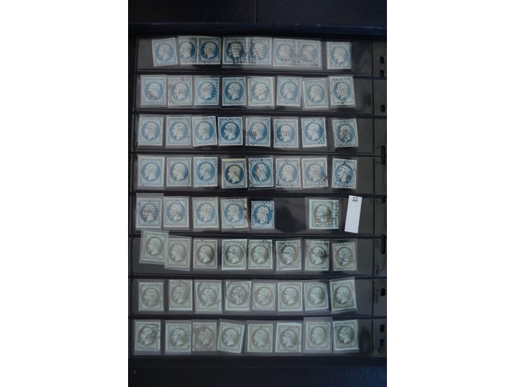 1849/1906, umfangreicher vorwiegend gestempelter Lagerbestand mit unzähligen guten Ausgaben, dabei Mi.-Nr. 1(15), 5(18), 7(20