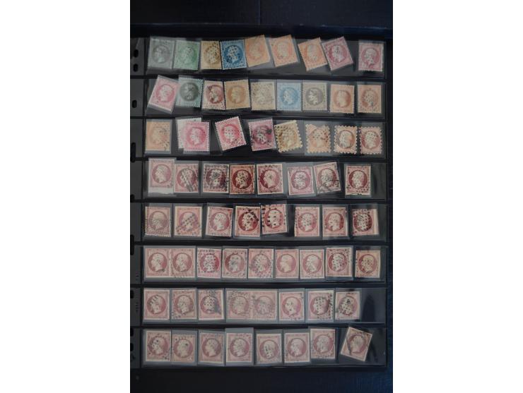 1849/1906, umfangreicher vorwiegend gestempelter Lagerbestand mit unzähligen guten Ausgaben, dabei Mi.-Nr. 1(15), 5(18), 7(20