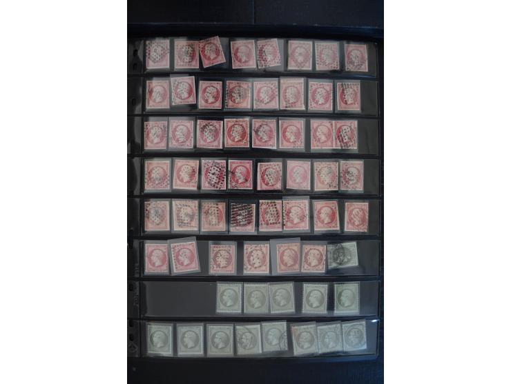 1849/1906, umfangreicher vorwiegend gestempelter Lagerbestand mit unzähligen guten Ausgaben, dabei Mi.-Nr. 1(15), 5(18), 7(20
