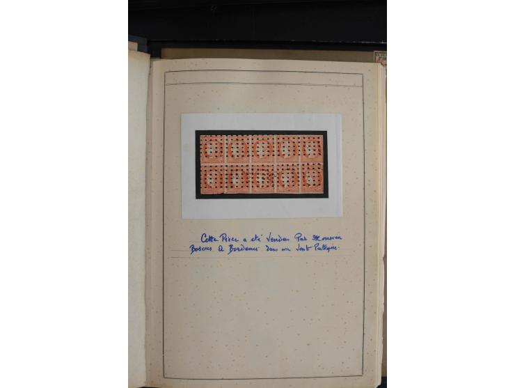 1849/52, Ceres und Napoleon, sehr schöne ungebrauchte und gestempelte Sammlung mit über 60 Briefen, dabei Mi.-Nr. 1(13), 1 im