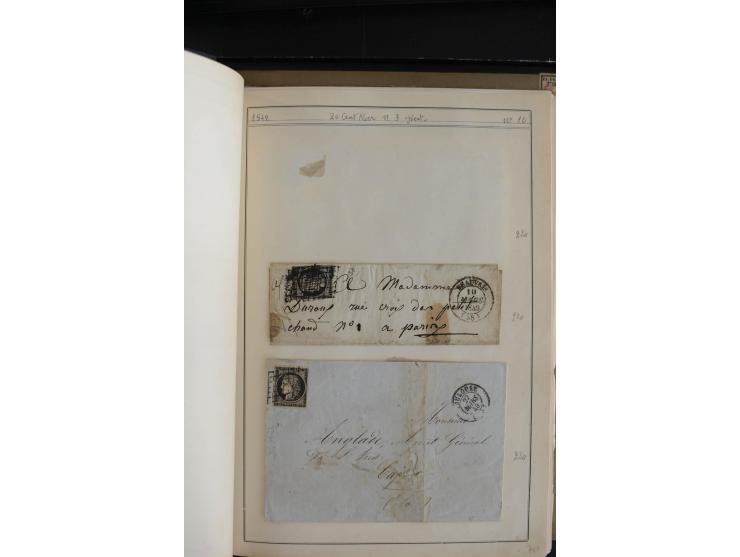 1849/52, Ceres und Napoleon, sehr schöne ungebrauchte und gestempelte Sammlung mit über 60 Briefen, dabei Mi.-Nr. 1(13), 1 im