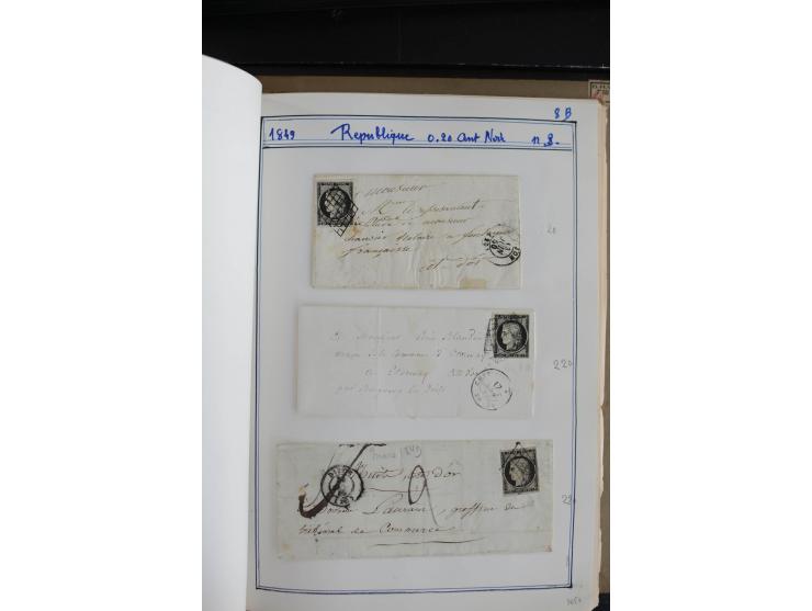 1849/52, Ceres und Napoleon, sehr schöne ungebrauchte und gestempelte Sammlung mit über 60 Briefen, dabei Mi.-Nr. 1(13), 1 im