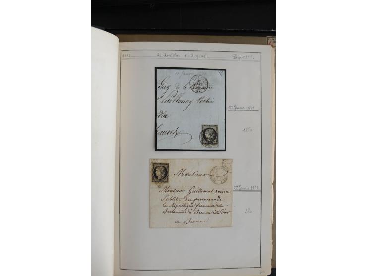 1849/52, Ceres und Napoleon, sehr schöne ungebrauchte und gestempelte Sammlung mit über 60 Briefen, dabei Mi.-Nr. 1(13), 1 im