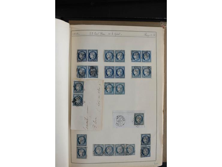 1849/52, Ceres und Napoleon, sehr schöne ungebrauchte und gestempelte Sammlung mit über 60 Briefen, dabei Mi.-Nr. 1(13), 1 im