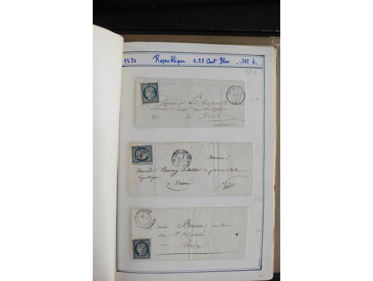 1849/52, Ceres und Napoleon, sehr schöne ungebrauchte und gestempelte Sammlung mit über 60 Briefen, dabei Mi.-Nr. 1(13), 1 im
