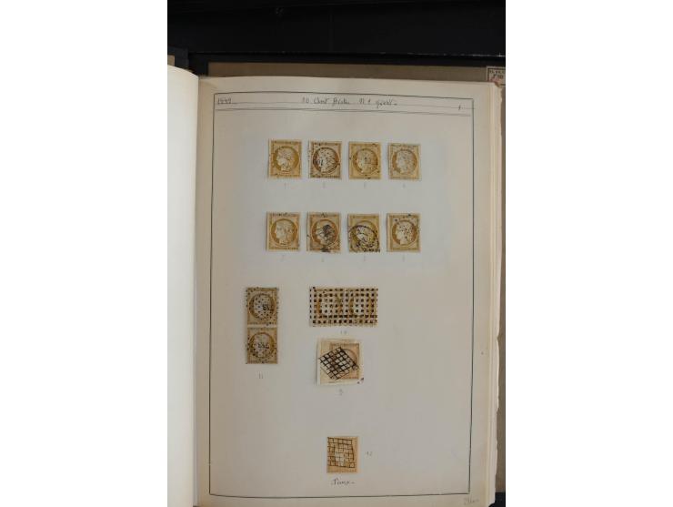 1849/52, Ceres und Napoleon, sehr schöne ungebrauchte und gestempelte Sammlung mit über 60 Briefen, dabei Mi.-Nr. 1(13), 1 im