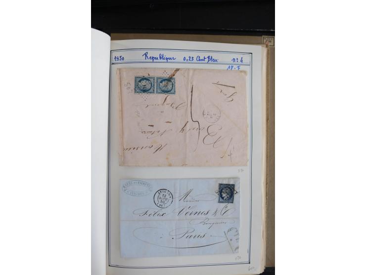 1849/52, Ceres und Napoleon, sehr schöne ungebrauchte und gestempelte Sammlung mit über 60 Briefen, dabei Mi.-Nr. 1(13), 1 im