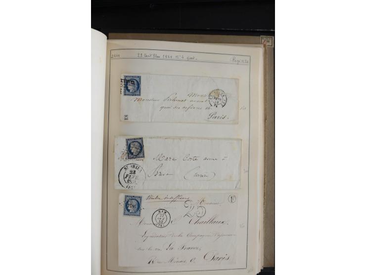 1849/52, Ceres und Napoleon, sehr schöne ungebrauchte und gestempelte Sammlung mit über 60 Briefen, dabei Mi.-Nr. 1(13), 1 im