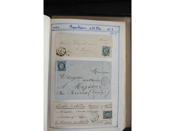 1849/52, Ceres und Napoleon, sehr schöne ungebrauchte und gestempelte Sammlung mit über 60 Briefen, dabei Mi.-Nr. 1(13), 1 im