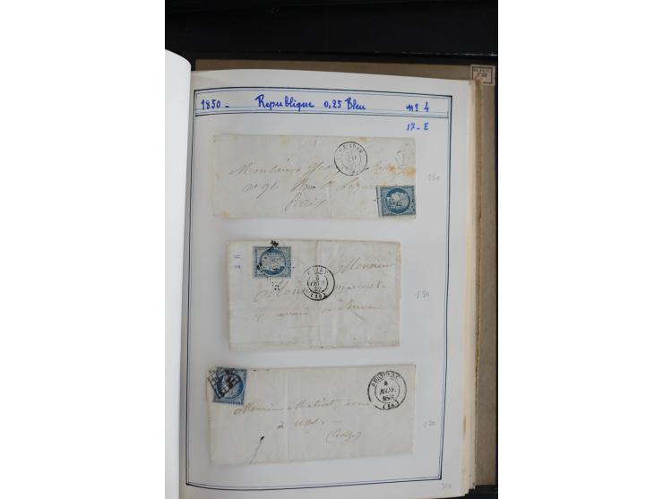 1849/52, Ceres und Napoleon, sehr schöne ungebrauchte und gestempelte Sammlung mit über 60 Briefen, dabei Mi.-Nr. 1(13), 1 im