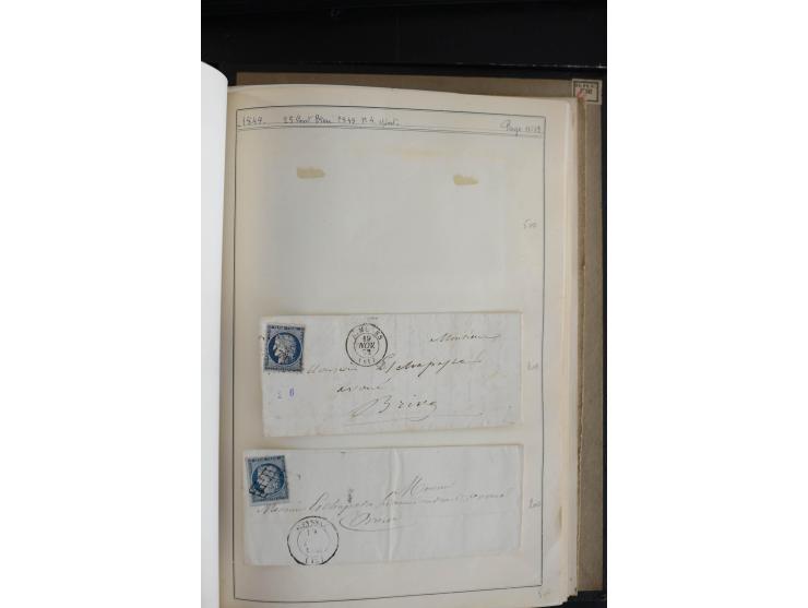 1849/52, Ceres und Napoleon, sehr schöne ungebrauchte und gestempelte Sammlung mit über 60 Briefen, dabei Mi.-Nr. 1(13), 1 im