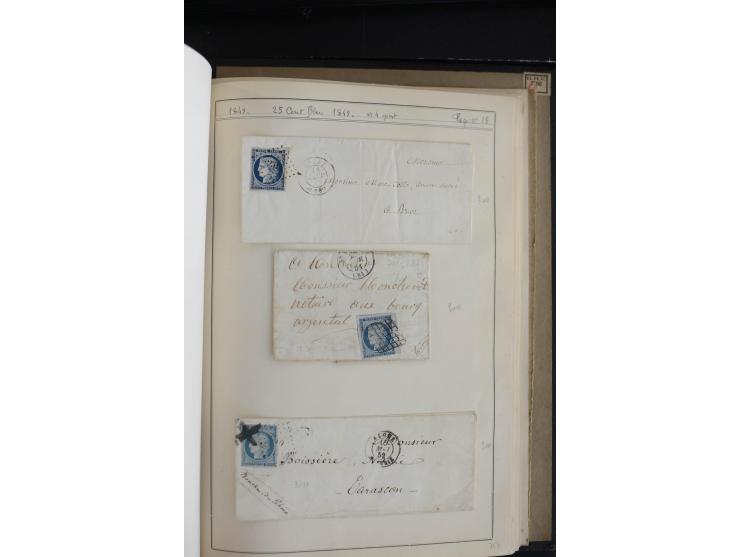 1849/52, Ceres und Napoleon, sehr schöne ungebrauchte und gestempelte Sammlung mit über 60 Briefen, dabei Mi.-Nr. 1(13), 1 im