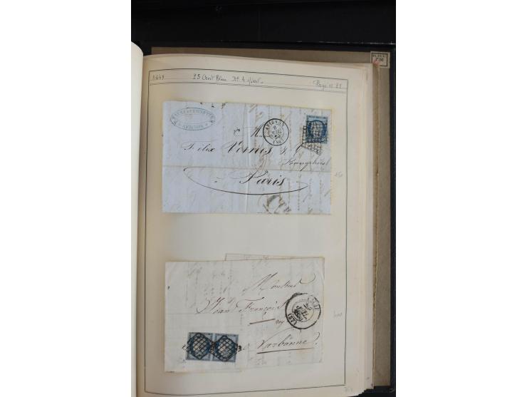 1849/52, Ceres und Napoleon, sehr schöne ungebrauchte und gestempelte Sammlung mit über 60 Briefen, dabei Mi.-Nr. 1(13), 1 im