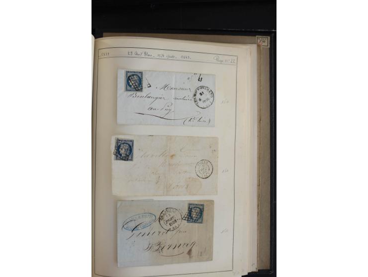 1849/52, Ceres und Napoleon, sehr schöne ungebrauchte und gestempelte Sammlung mit über 60 Briefen, dabei Mi.-Nr. 1(13), 1 im