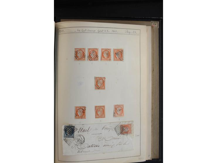 1849/52, Ceres und Napoleon, sehr schöne ungebrauchte und gestempelte Sammlung mit über 60 Briefen, dabei Mi.-Nr. 1(13), 1 im