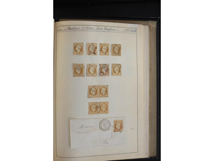 1849/52, Ceres und Napoleon, sehr schöne ungebrauchte und gestempelte Sammlung mit über 60 Briefen, dabei Mi.-Nr. 1(13), 1 im