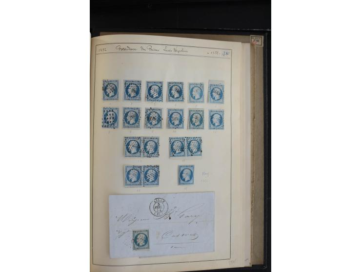 1849/52, Ceres und Napoleon, sehr schöne ungebrauchte und gestempelte Sammlung mit über 60 Briefen, dabei Mi.-Nr. 1(13), 1 im