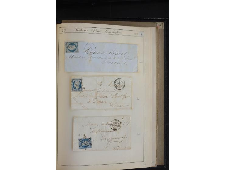 1849/52, Ceres und Napoleon, sehr schöne ungebrauchte und gestempelte Sammlung mit über 60 Briefen, dabei Mi.-Nr. 1(13), 1 im