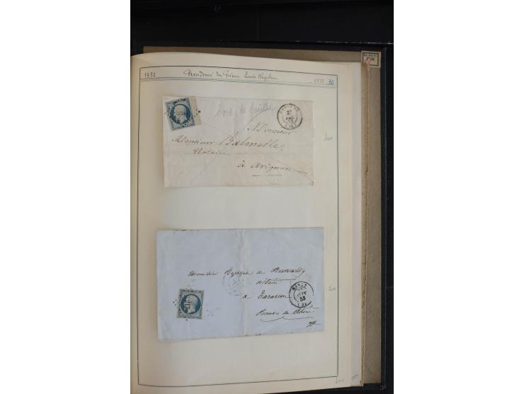 1849/52, Ceres und Napoleon, sehr schöne ungebrauchte und gestempelte Sammlung mit über 60 Briefen, dabei Mi.-Nr. 1(13), 1 im