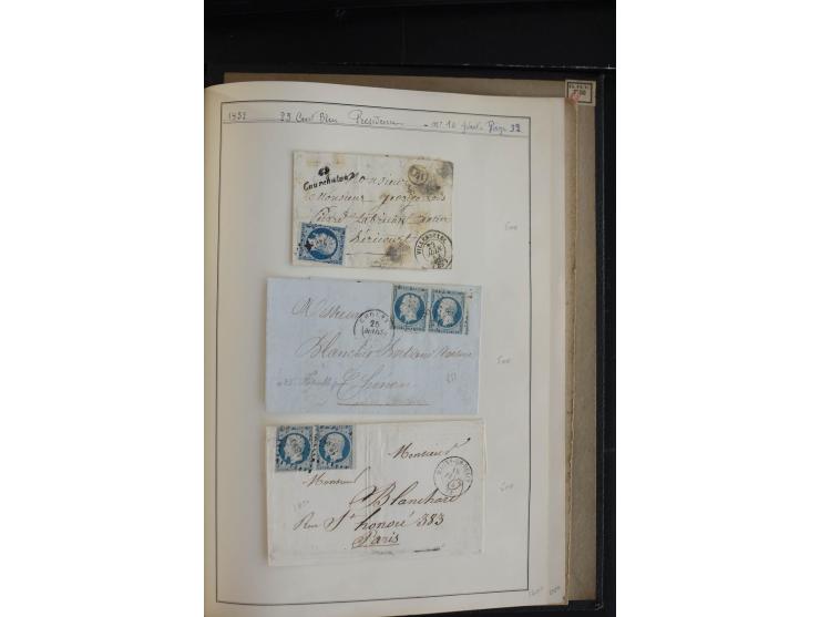 1849/52, Ceres und Napoleon, sehr schöne ungebrauchte und gestempelte Sammlung mit über 60 Briefen, dabei Mi.-Nr. 1(13), 1 im