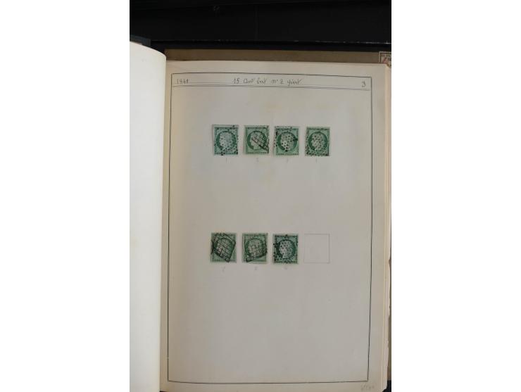 1849/52, Ceres und Napoleon, sehr schöne ungebrauchte und gestempelte Sammlung mit über 60 Briefen, dabei Mi.-Nr. 1(13), 1 im