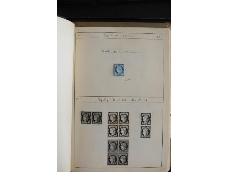 1849/52, Ceres und Napoleon, sehr schöne ungebrauchte und gestempelte Sammlung mit über 60 Briefen, dabei Mi.-Nr. 1(13), 1 im