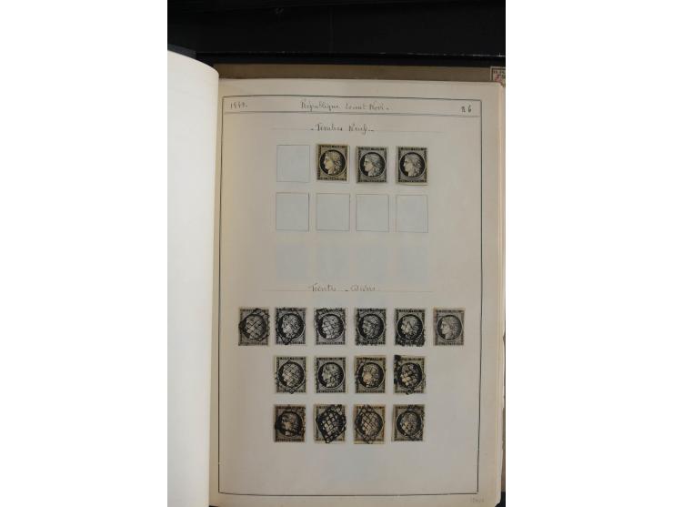1849/52, Ceres und Napoleon, sehr schöne ungebrauchte und gestempelte Sammlung mit über 60 Briefen, dabei Mi.-Nr. 1(13), 1 im