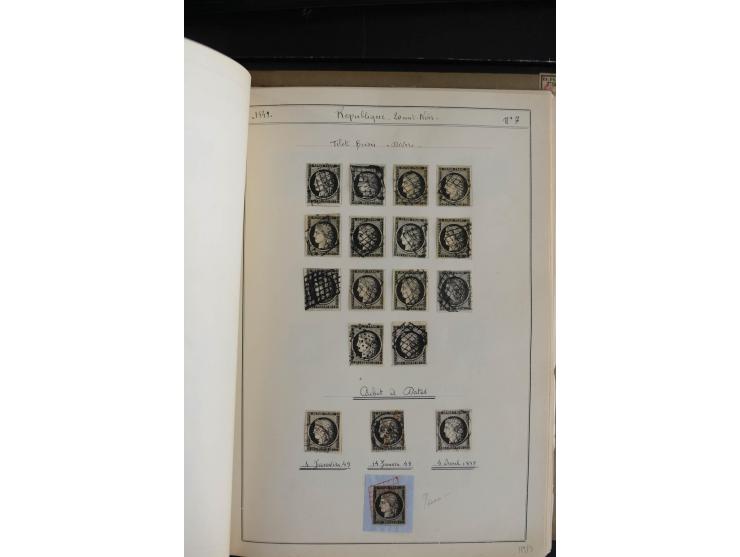 1849/52, Ceres und Napoleon, sehr schöne ungebrauchte und gestempelte Sammlung mit über 60 Briefen, dabei Mi.-Nr. 1(13), 1 im