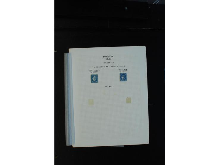 1849/70, interessante Partie von verschiedenen, meist klassischen Fälschungen, dabei einige Speratifälschungen, aber auch div