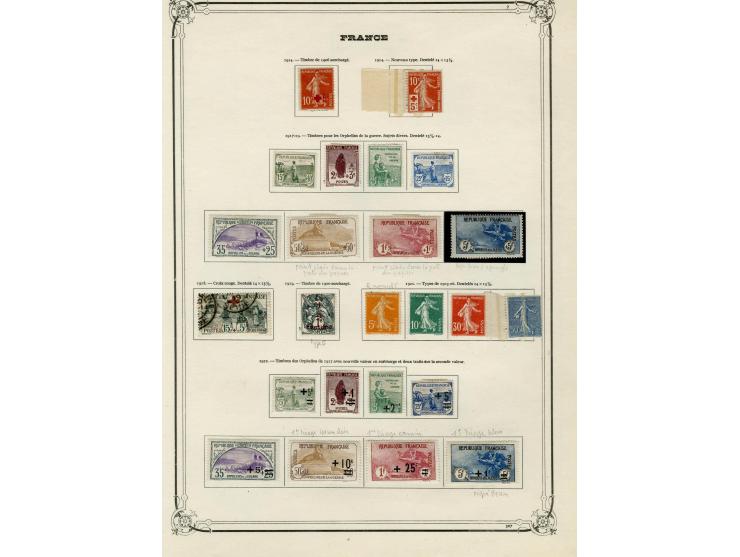 1853/1929, schöne ungebrauchte/postfrische und gestempelte Sammlung, dabei Mi.-Nr. 23(2), 25U, 27U, 29U, 29, 33, 35, 36-39, 4