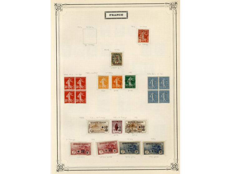 1853/1929, schöne ungebrauchte/postfrische und gestempelte Sammlung, dabei Mi.-Nr. 23(2), 25U, 27U, 29U, 29, 33, 35, 36-39, 4
