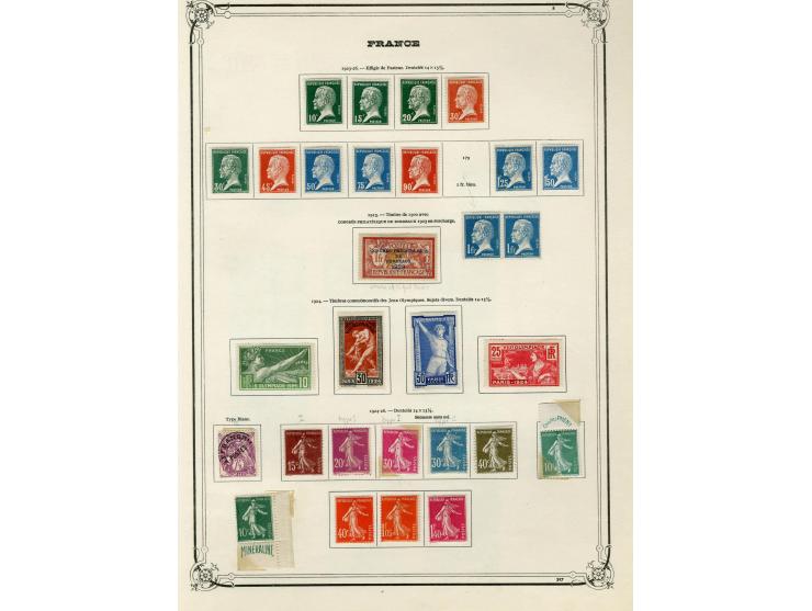 1853/1929, schöne ungebrauchte/postfrische und gestempelte Sammlung, dabei Mi.-Nr. 23(2), 25U, 27U, 29U, 29, 33, 35, 36-39, 4