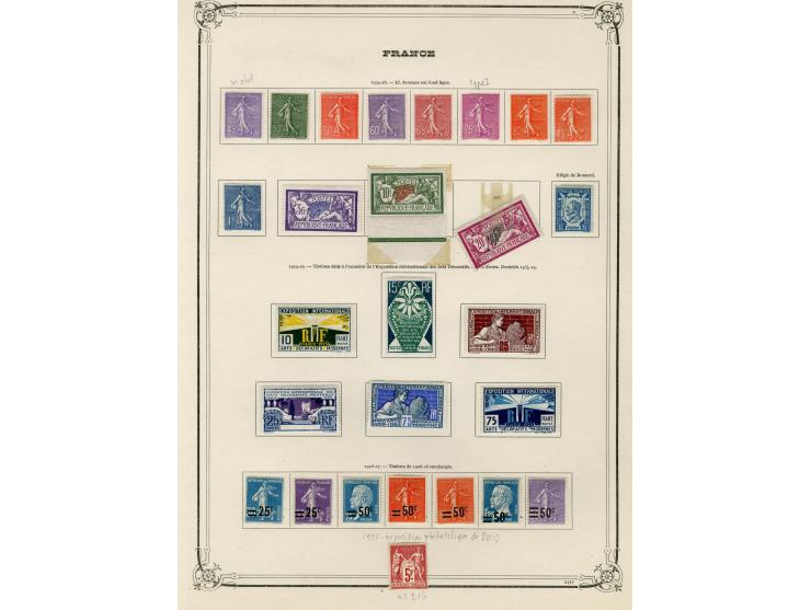 1853/1929, schöne ungebrauchte/postfrische und gestempelte Sammlung, dabei Mi.-Nr. 23(2), 25U, 27U, 29U, 29, 33, 35, 36-39, 4