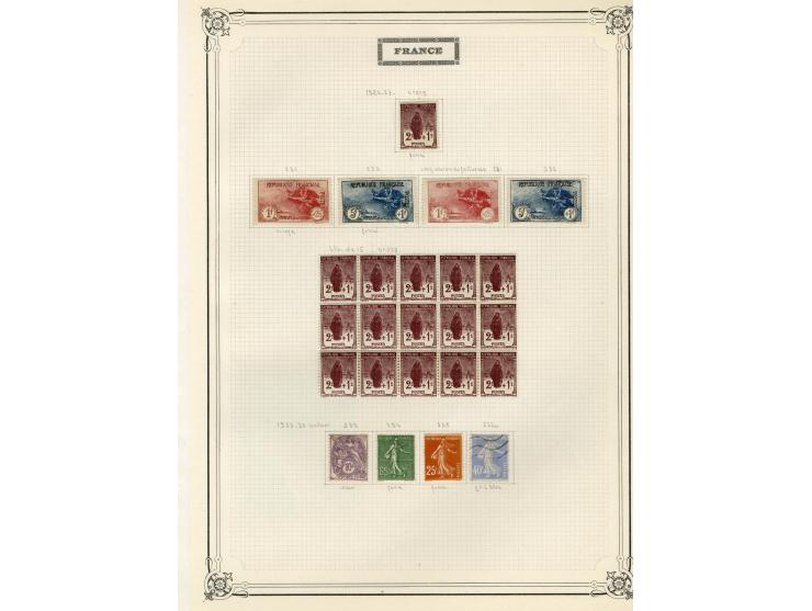 1853/1929, schöne ungebrauchte/postfrische und gestempelte Sammlung, dabei Mi.-Nr. 23(2), 25U, 27U, 29U, 29, 33, 35, 36-39, 4