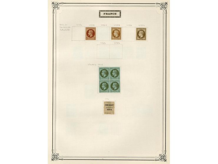 1853/1929, schöne ungebrauchte/postfrische und gestempelte Sammlung, dabei Mi.-Nr. 23(2), 25U, 27U, 29U, 29, 33, 35, 36-39, 4