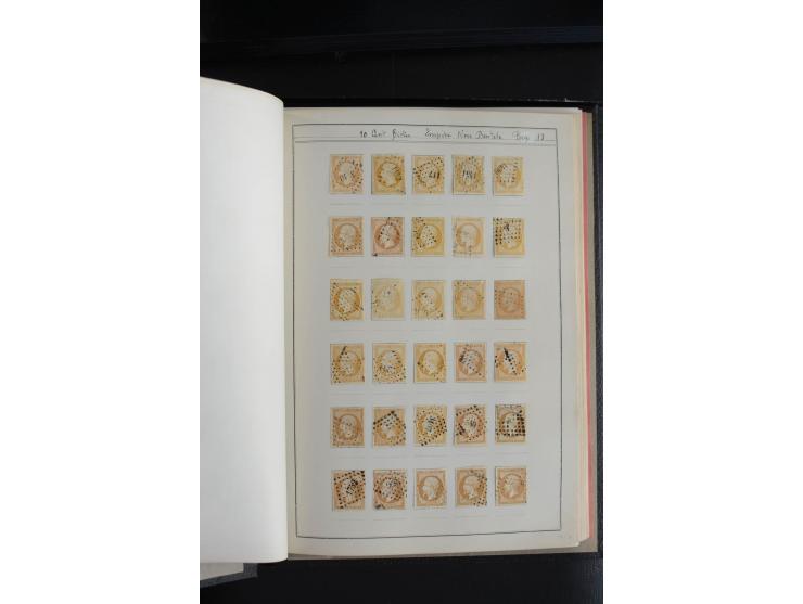 1853, Napoleon ungezähnt, sehr schöne ungebraucht/postfrische und gestempelte Sammlung mit über 40 Briefen, dabei Mi.-Nr. 10 