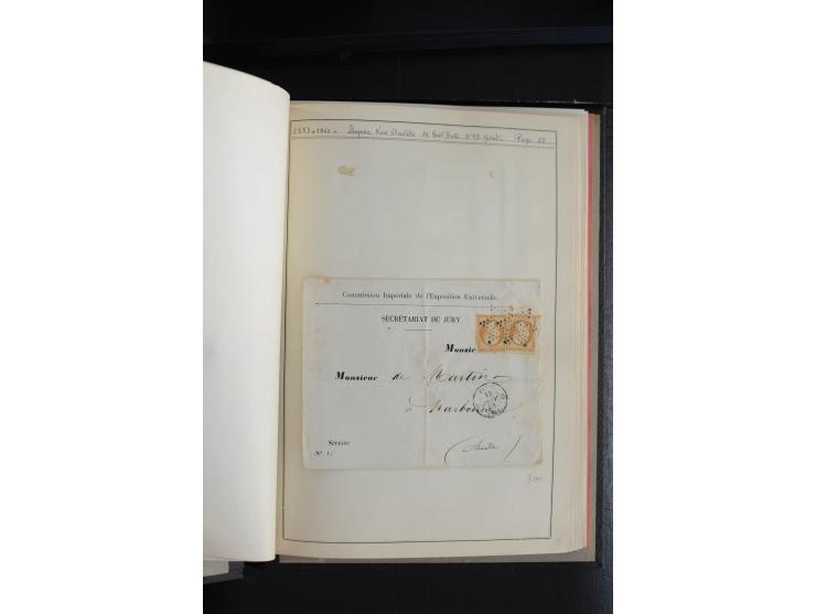 1853, Napoleon ungezähnt, sehr schöne ungebraucht/postfrische und gestempelte Sammlung mit über 40 Briefen, dabei Mi.-Nr. 10 