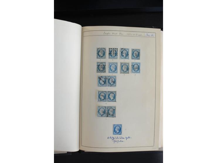 1853, Napoleon ungezähnt, sehr schöne ungebraucht/postfrische und gestempelte Sammlung mit über 40 Briefen, dabei Mi.-Nr. 10 