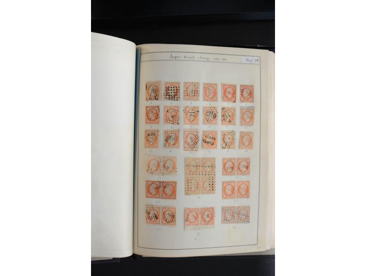 1853, Napoleon ungezähnt, sehr schöne ungebraucht/postfrische und gestempelte Sammlung mit über 40 Briefen, dabei Mi.-Nr. 10 