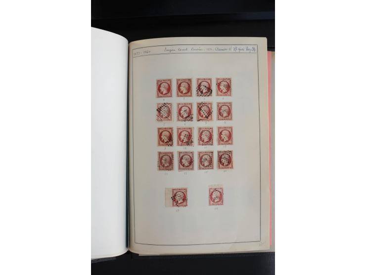 1853, Napoleon ungezähnt, sehr schöne ungebraucht/postfrische und gestempelte Sammlung mit über 40 Briefen, dabei Mi.-Nr. 10 