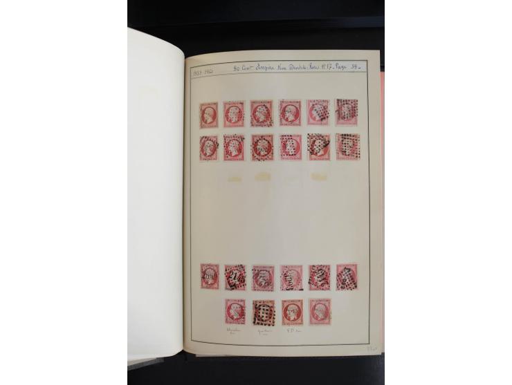 1853, Napoleon ungezähnt, sehr schöne ungebraucht/postfrische und gestempelte Sammlung mit über 40 Briefen, dabei Mi.-Nr. 10 