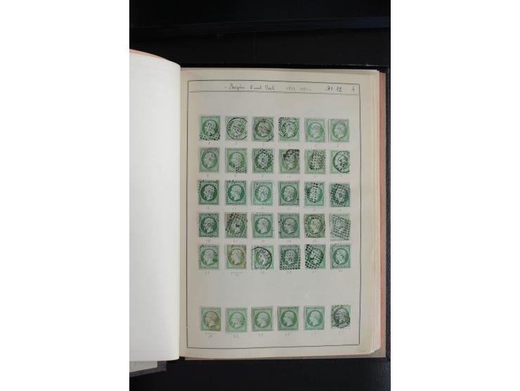 1853, Napoleon ungezähnt, sehr schöne ungebraucht/postfrische und gestempelte Sammlung mit über 40 Briefen, dabei Mi.-Nr. 10 