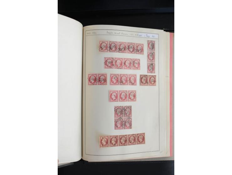 1853, Napoleon ungezähnt, sehr schöne ungebraucht/postfrische und gestempelte Sammlung mit über 40 Briefen, dabei Mi.-Nr. 10 