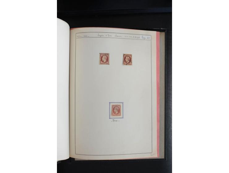 1853, Napoleon ungezähnt, sehr schöne ungebraucht/postfrische und gestempelte Sammlung mit über 40 Briefen, dabei Mi.-Nr. 10 
