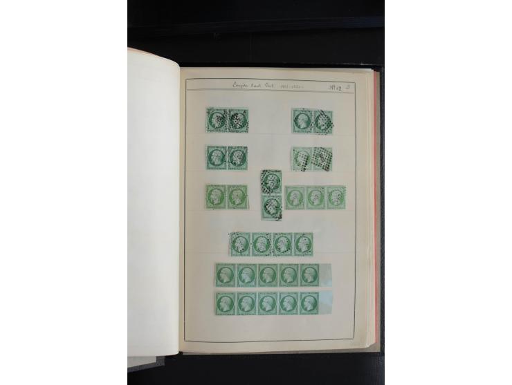 1853, Napoleon ungezähnt, sehr schöne ungebraucht/postfrische und gestempelte Sammlung mit über 40 Briefen, dabei Mi.-Nr. 10 