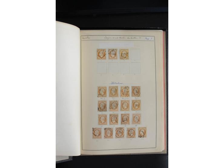 1853, Napoleon ungezähnt, sehr schöne ungebraucht/postfrische und gestempelte Sammlung mit über 40 Briefen, dabei Mi.-Nr. 10 