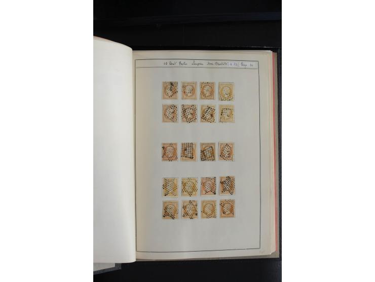 1853, Napoleon ungezähnt, sehr schöne ungebraucht/postfrische und gestempelte Sammlung mit über 40 Briefen, dabei Mi.-Nr. 10 