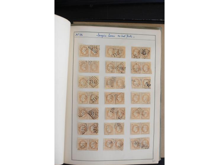 1862/69, Napoleon mit Lorbeerkranz, sehr schöne ungebrauchte und gestempelte Sammlung mit über 20 Briefen, dabei 2 nach Brasi